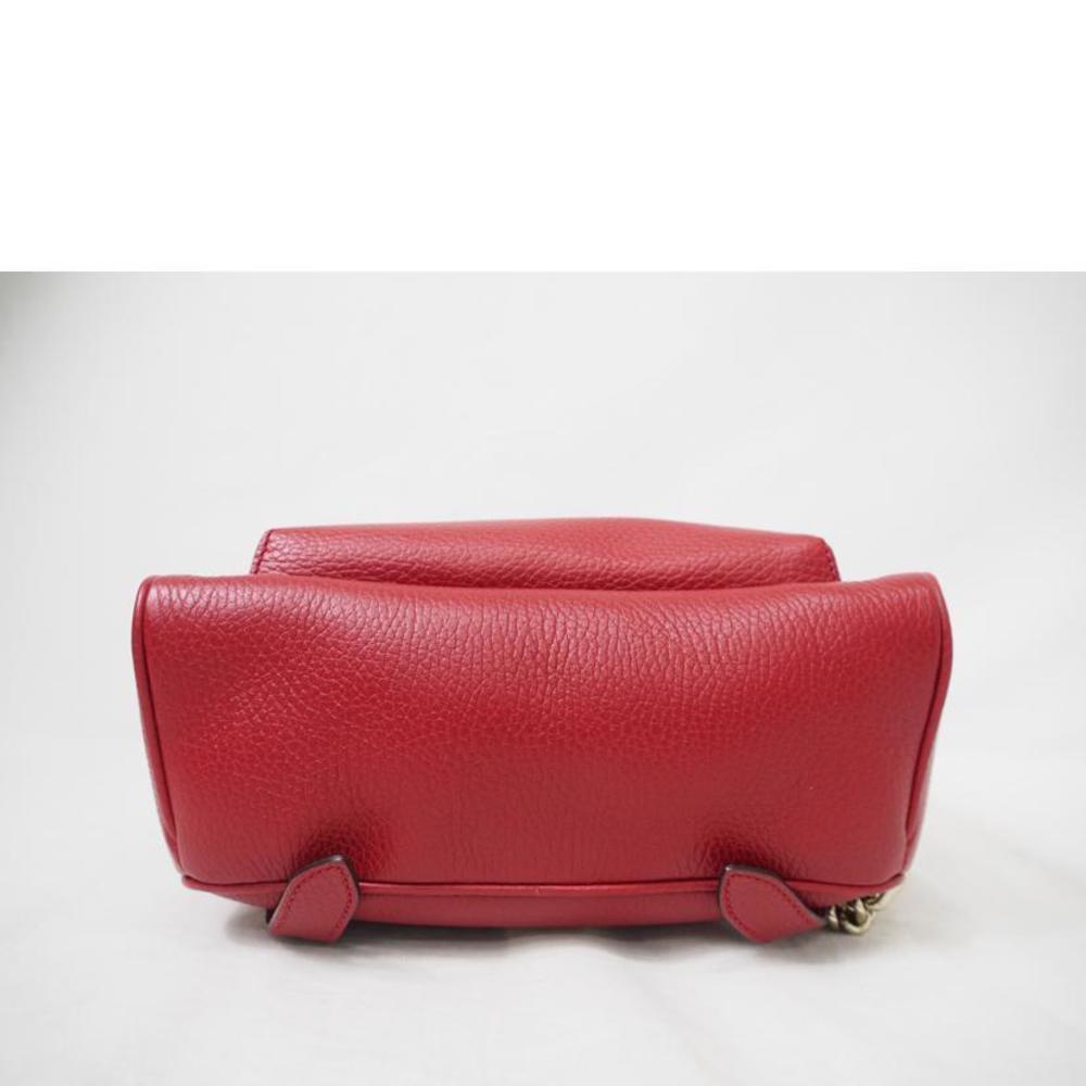 Gucci Soho Interlocking Leather Backpack Red - image 8